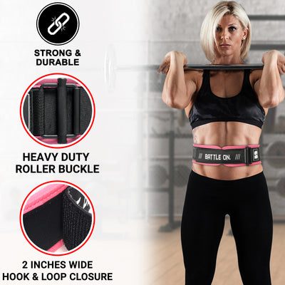 Pink Training Belt - 4 Inch Wide