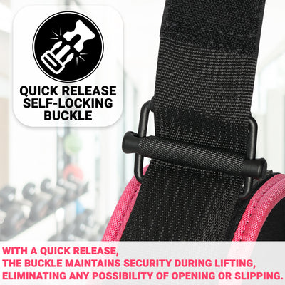Pink Training Belt - 4 Inch Wide