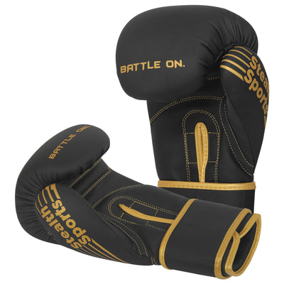 Boxing Gloves - Black & Gold